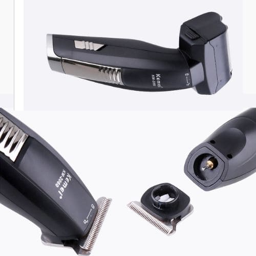 Aparador Elétrico Kemei 2 em 1 para Cabelo e Barba com Bateria USB - Imagem 4